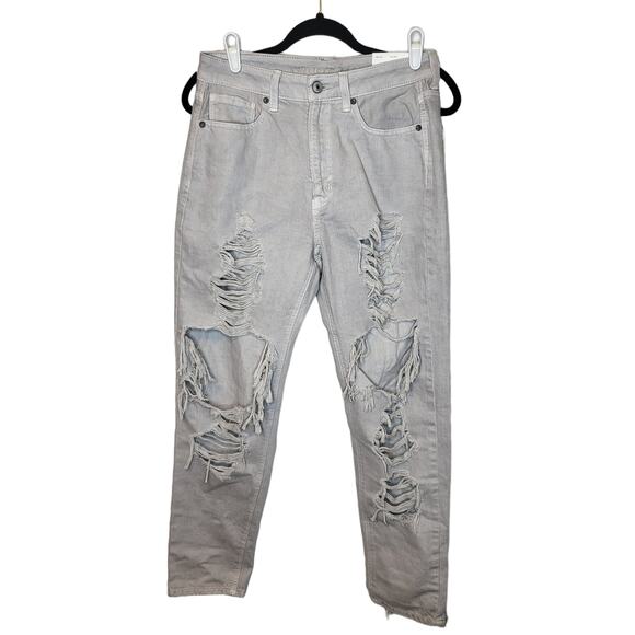 American Eagle Outfitters Denim - NWT American Eagle Mom Jeans High Rise Waist destroyed Grey sz 28W 6 regular